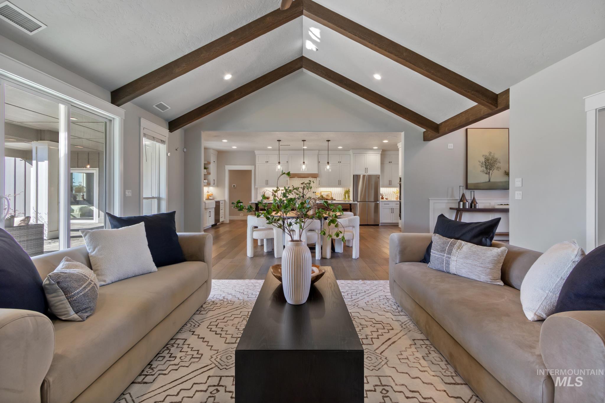 25427 Havard Oak Place Caldwell, ID 83607 - Photo 11 of 50 Living area with light wood-style floors and recessed lighting