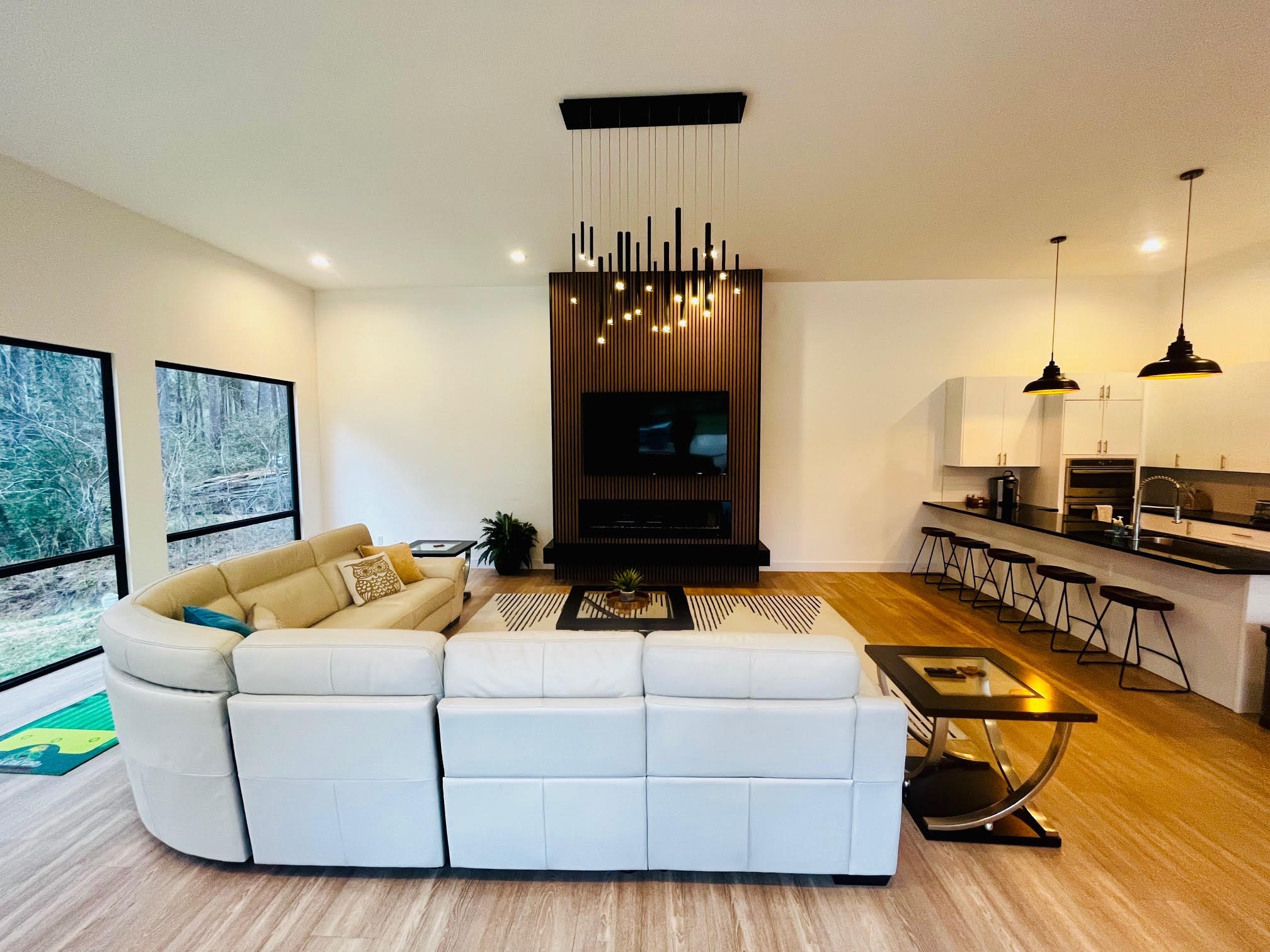 11571 Robin Lane Conroe, TX 77303 - Photo 16 of 49 a living room with furniture and wooden floor