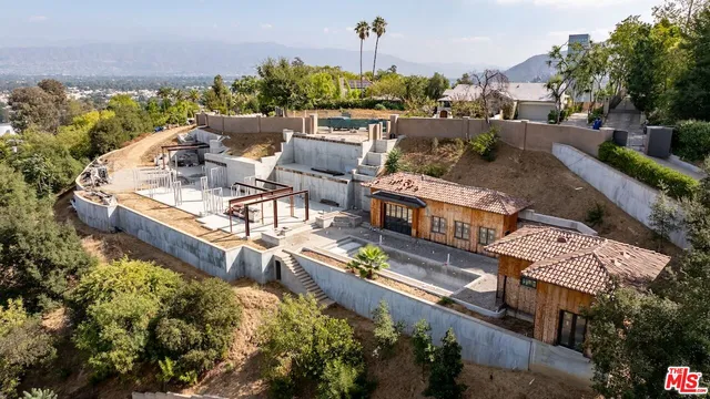 a aerial view of multiple house