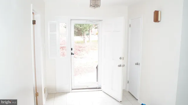 a view of a bathroom with a shower