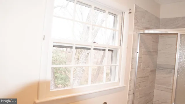 a view of a window in a room