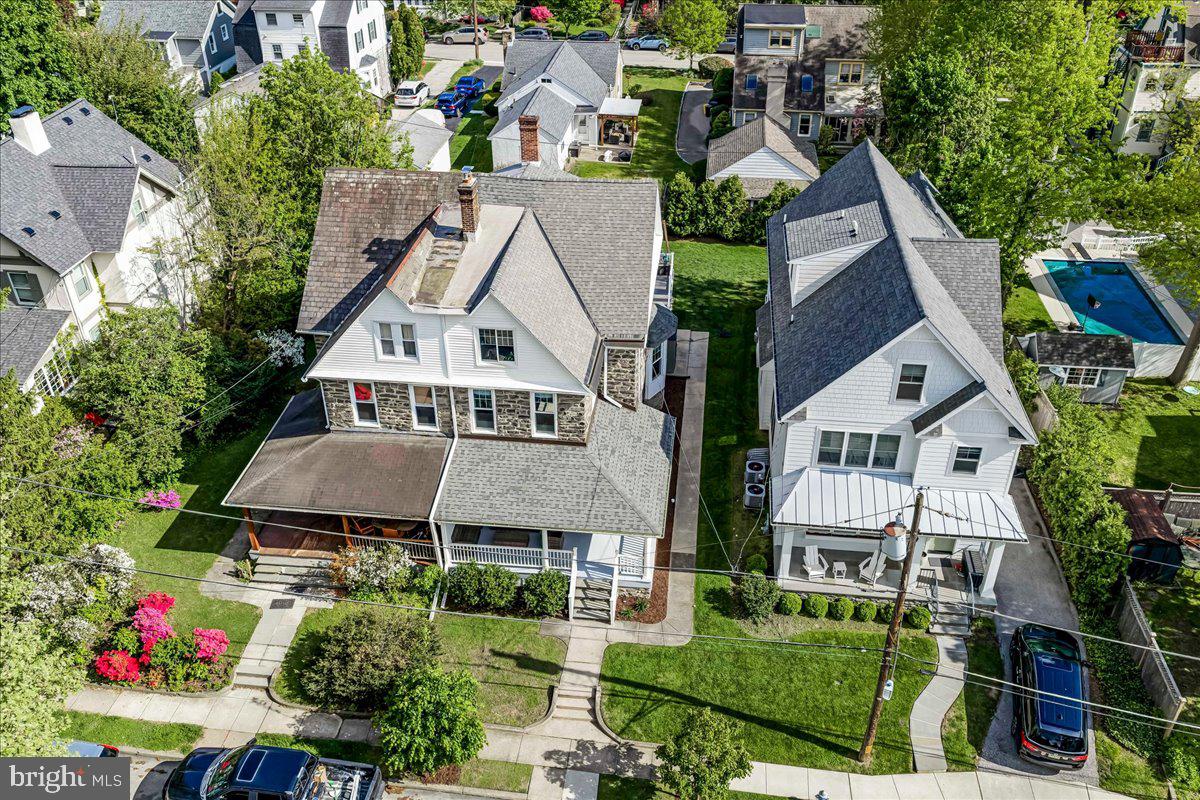 308 Chestnut Avenue Narberth, PA 19072 - Photo 54 of 66 an aerial view of a house