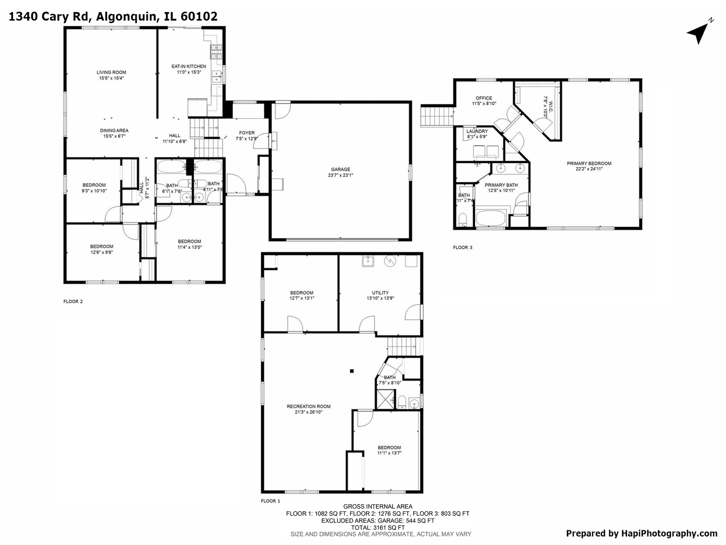 1340 Cary Road Algonquin, IL 60102 - Photo 18 of 21 a picture of a book shelf