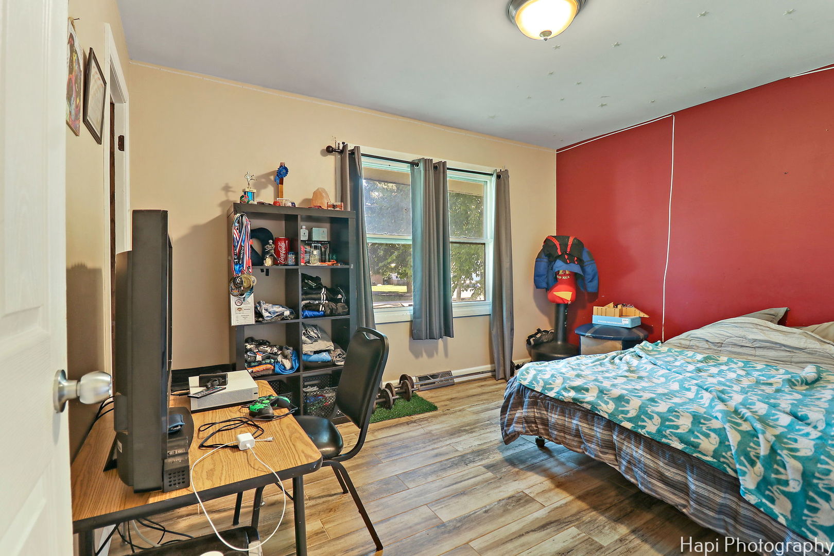 1340 Cary Road Algonquin, IL 60102 - Photo 7 of 21 a bedroom with a bed and a chandelier