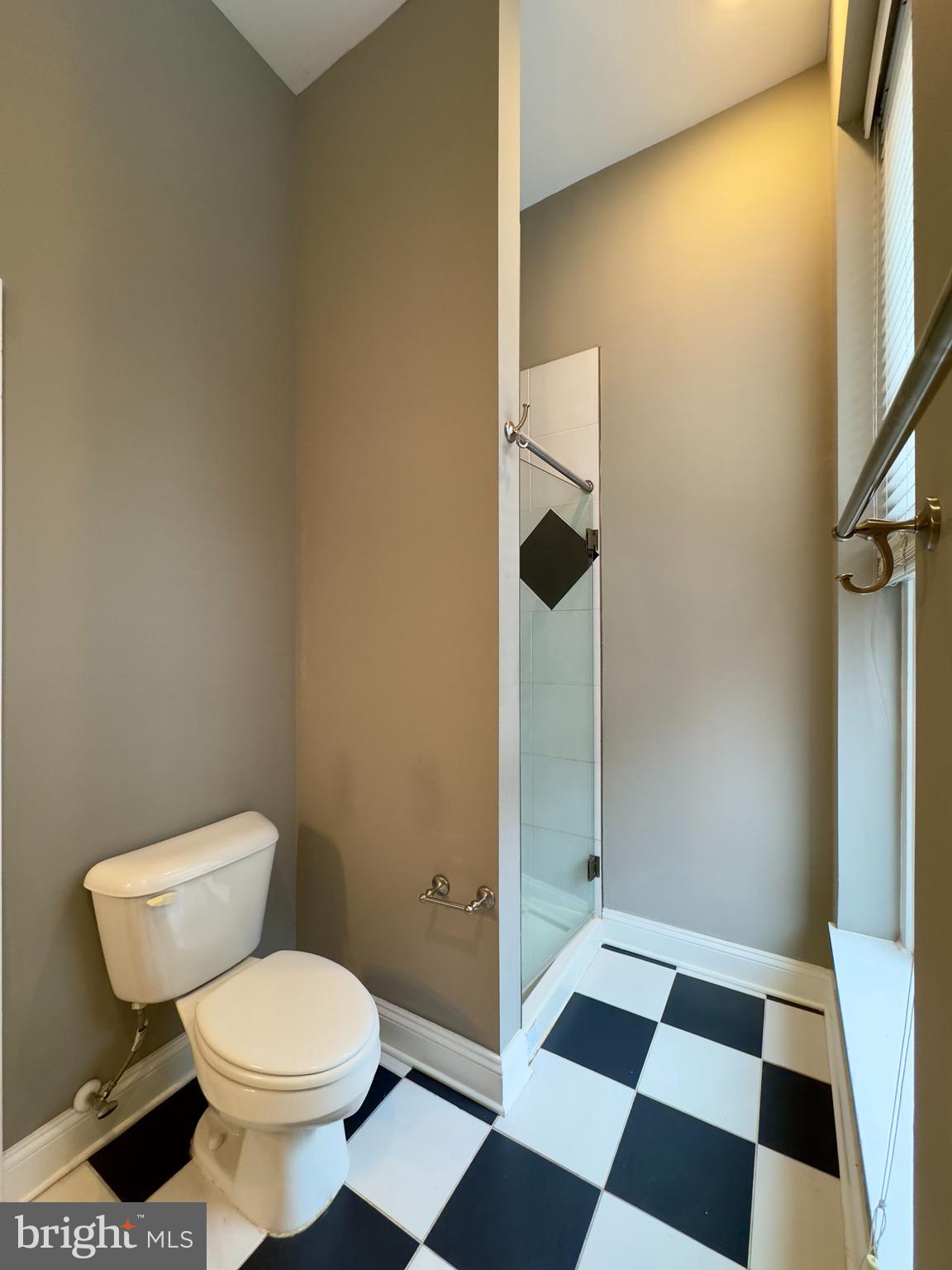 803 Cathedral Street, Unit 4 Baltimore, MD 21201 - Photo 12 of 12 a bathroom with a toilet and a shower