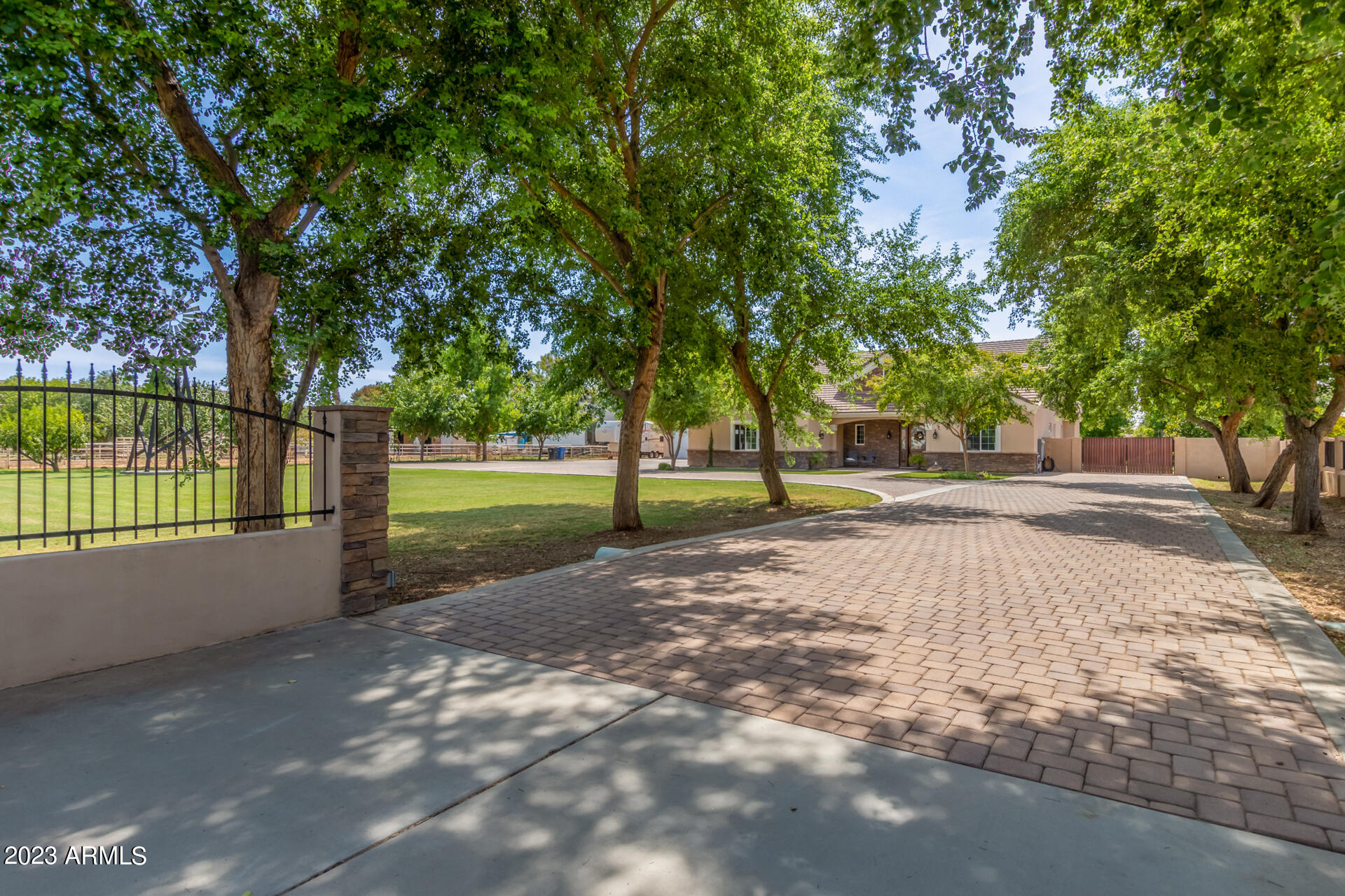 168 North Greenfield Road Gilbert, AZ 85234 - Photo 8 of 81 Private Pavered Driveway