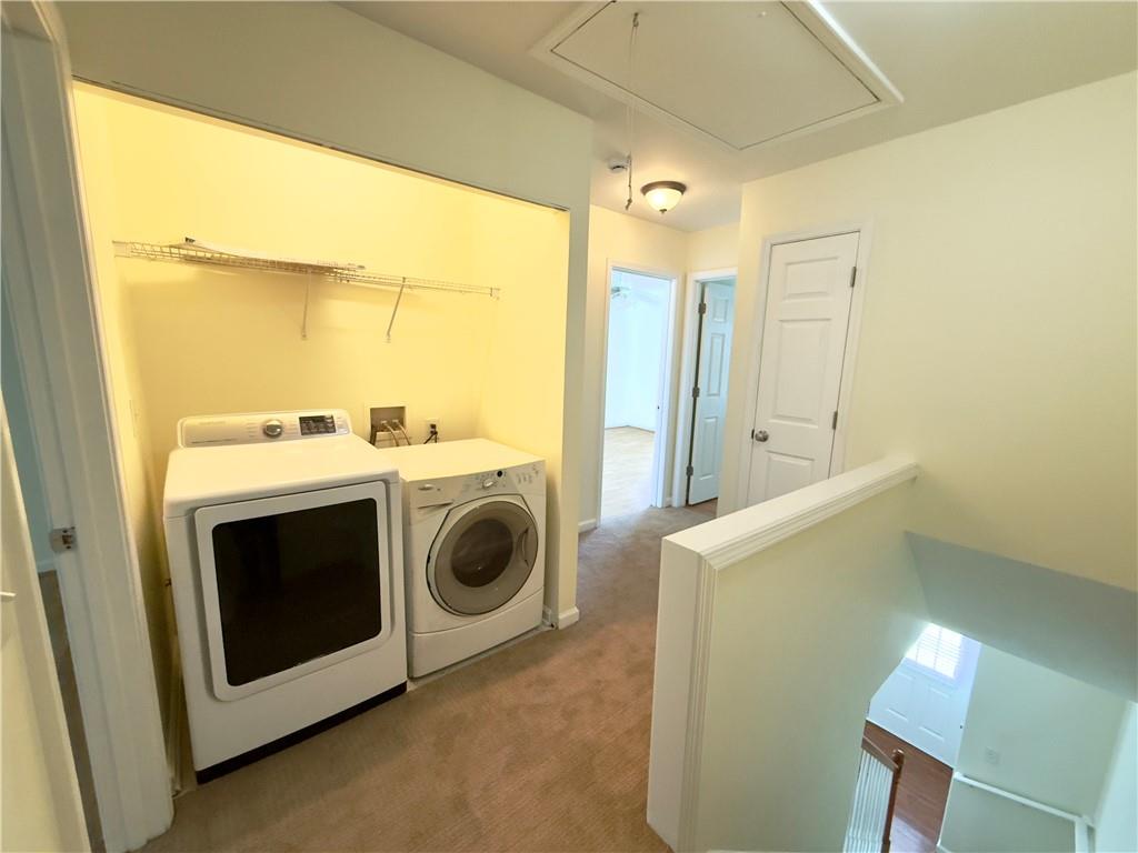 1035 Prestwyck Court Alpharetta, GA 30004 - Photo 12 of 21 a utility room with dryer and washer