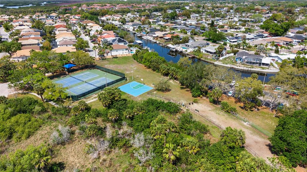 9810 Compass Point Way Tampa, FL 33615 - Photo 74 of 81 an aerial view of residential houses with outdoor space and trees