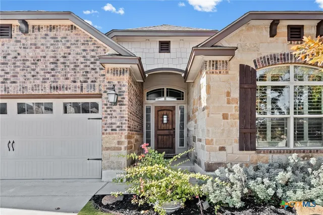 a front view of a house
