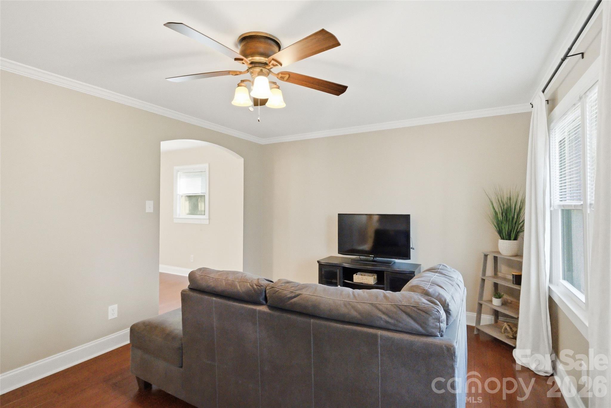 2291 Hicklin Bridge Road Edgemoor, SC 29712 - Photo 5 of 42 a living room with furniture and a flat screen tv