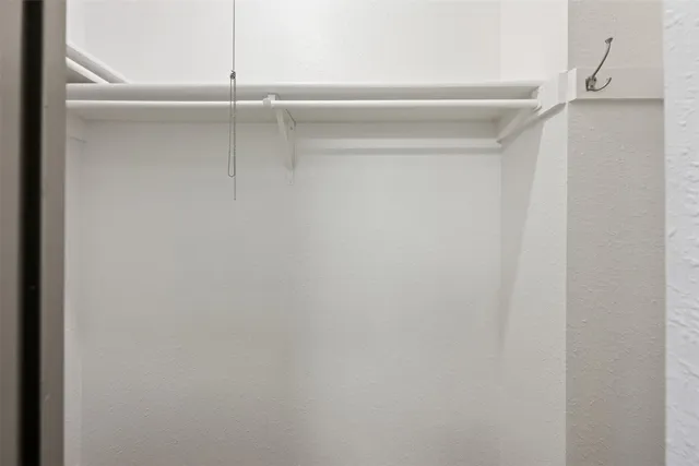 a close view of closet