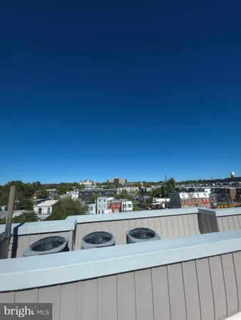 a view of city from balcony