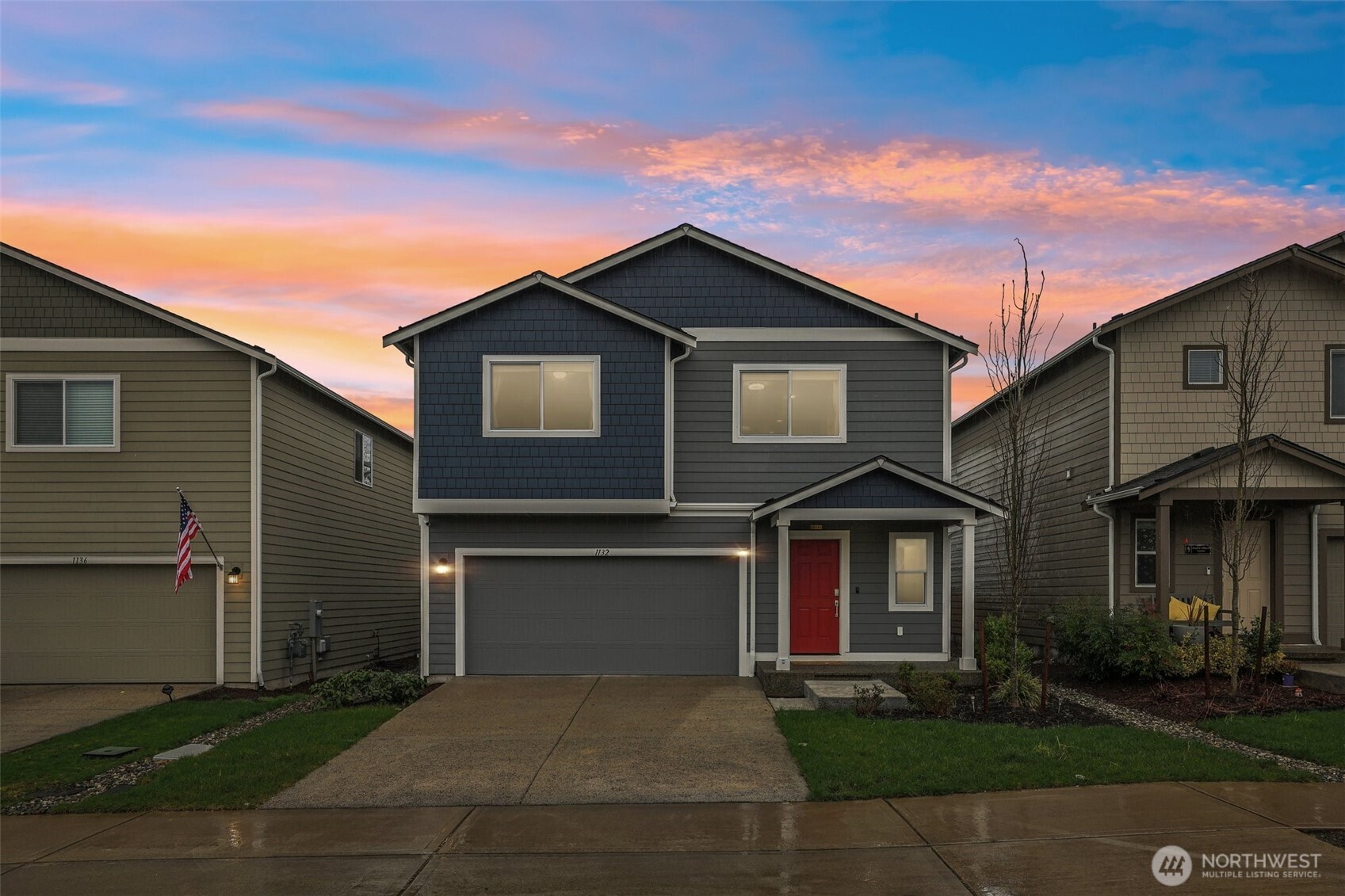 front view of house with a yard