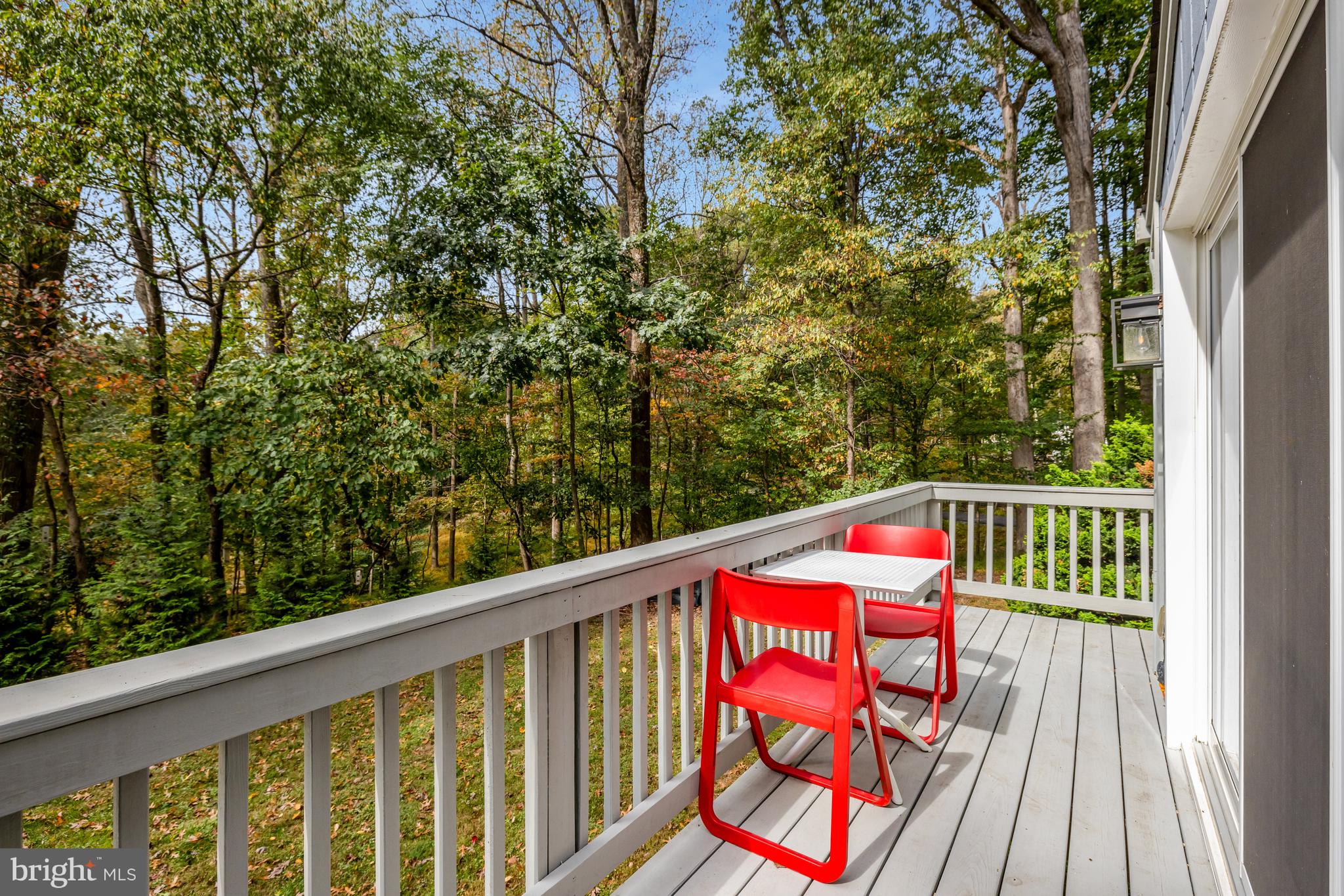 526 Springvale Road Great Falls, VA 22066 - Photo 49 of 55 a balcony with wooden floor and trees