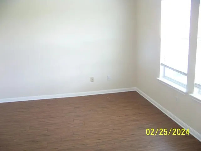 an entryway with a door