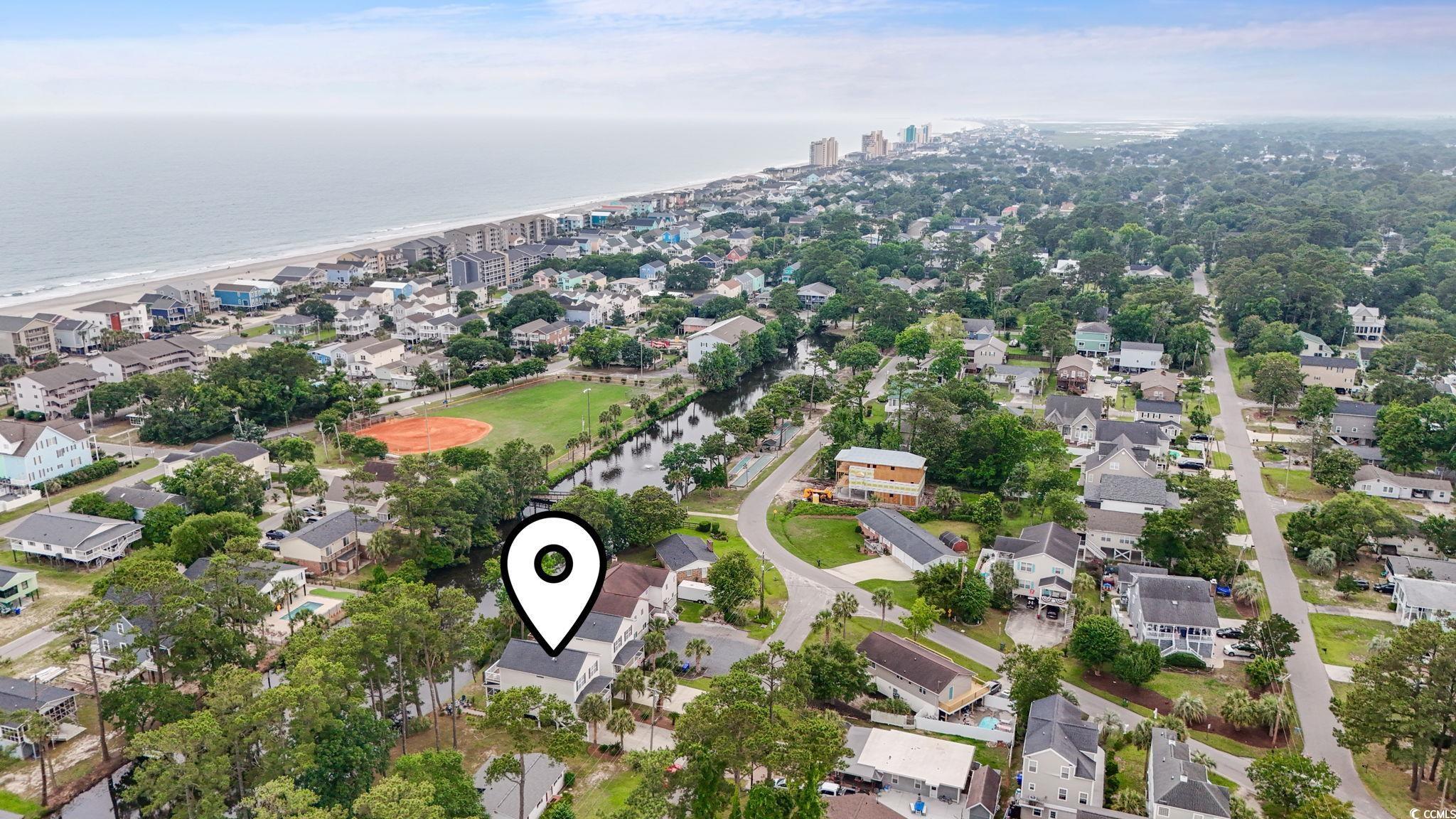 327 A Lakeside Drive Surfside Beach, SC 29575 - Photo 40 of 40 View of property location with a nearby body of water and nearby suburban area