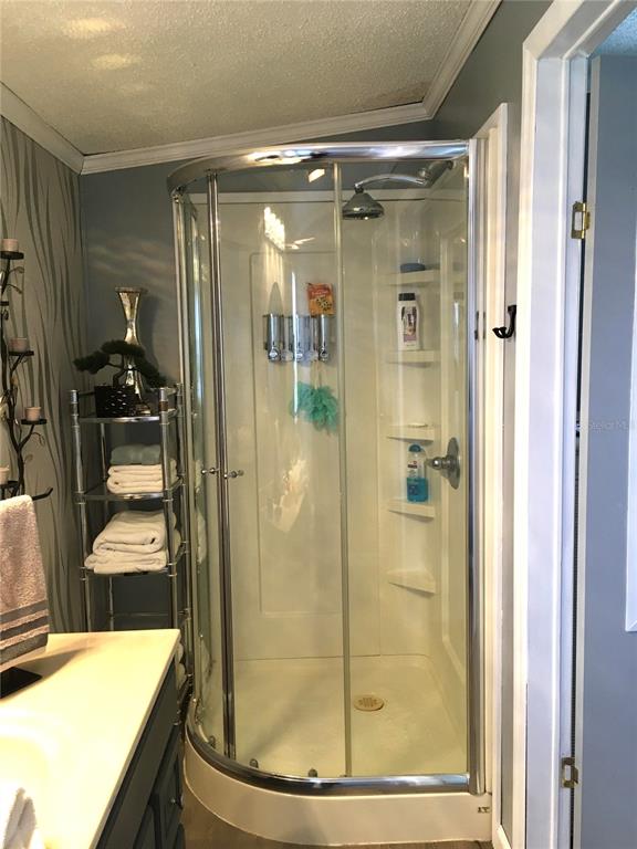 1297 Pfundstein Road Babson Park, FL 33827 - Photo 23 of 65 a bathroom with a glass shower door