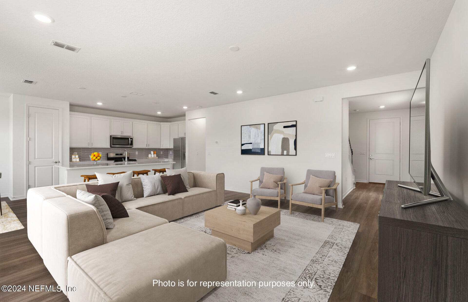 54 Torres Trace St. Augustine, FL 32095 - Photo 5 of 31 a living room with furniture wooden floor and a large window