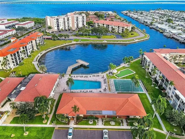 a view of a dining room with furniture and window