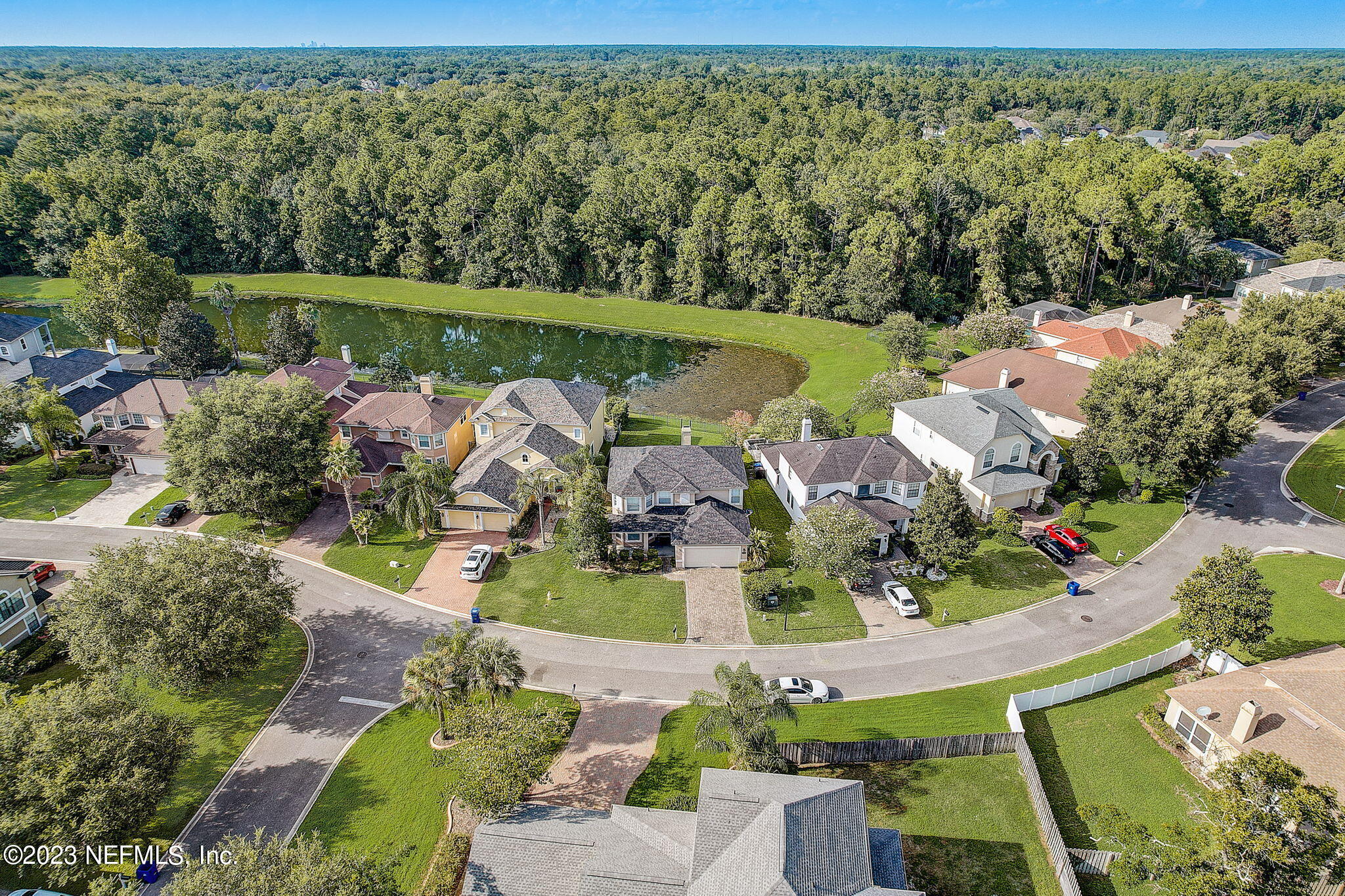 1828 Rear Admiral Lane St. Johns, FL 32259 - Photo 44 of 48 an aerial view of a house with a garden