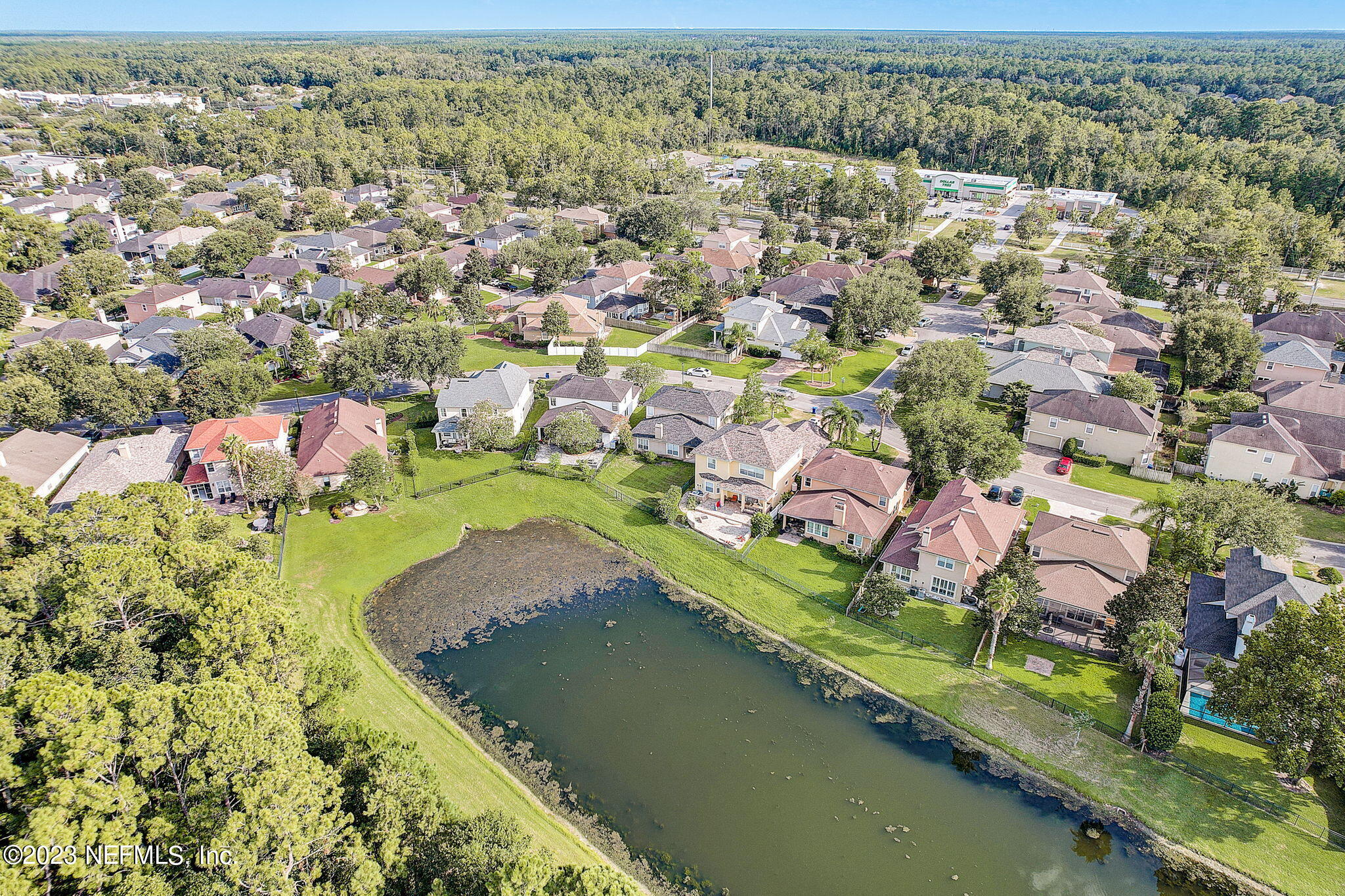 1828 Rear Admiral Lane St. Johns, FL 32259 - Photo 46 of 48 an aerial view of residential houses with outdoor space and swimming pool