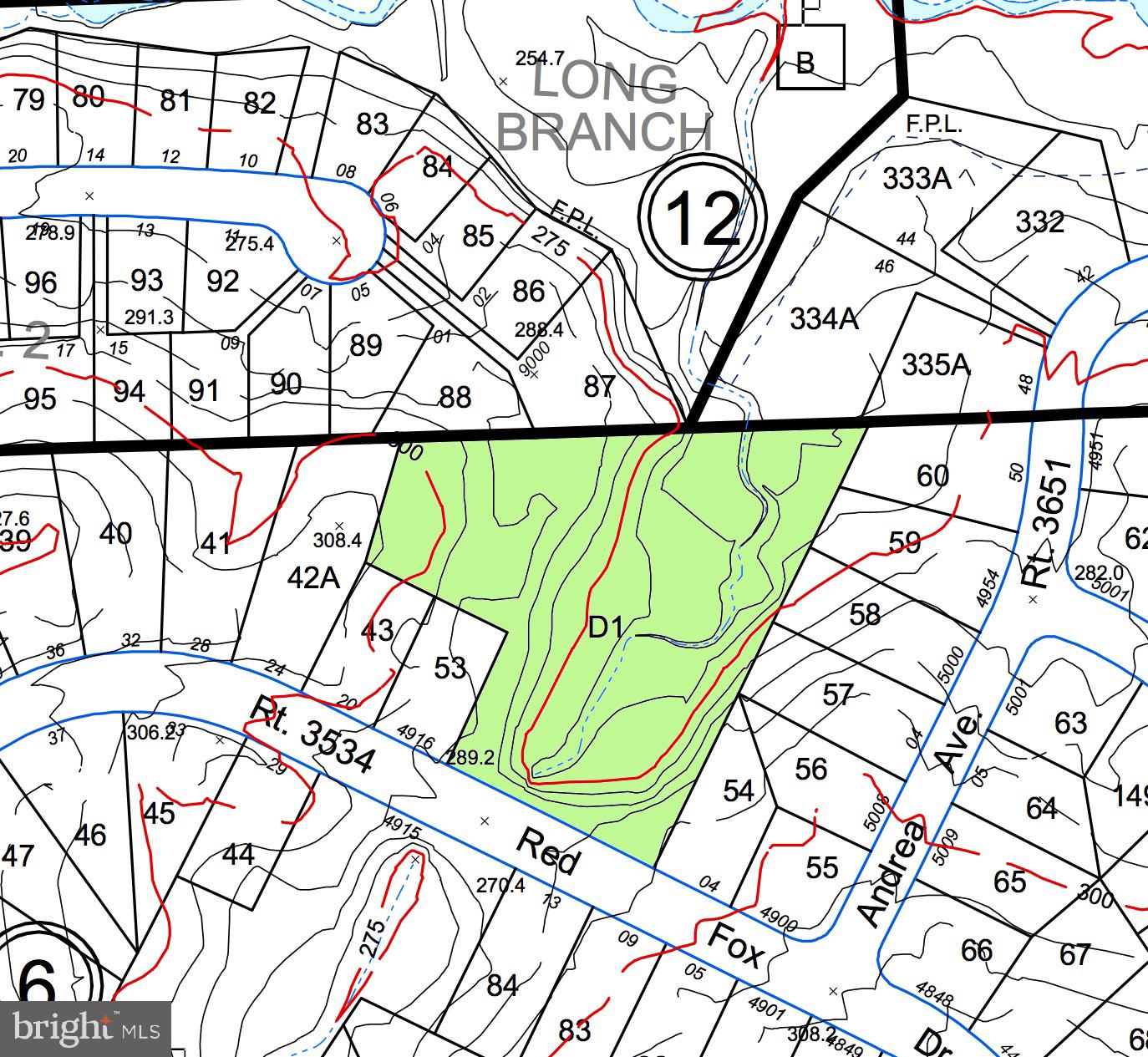 Red Fox Drive Annandale, VA 22003 - Photo 8 of 15 Topo Map