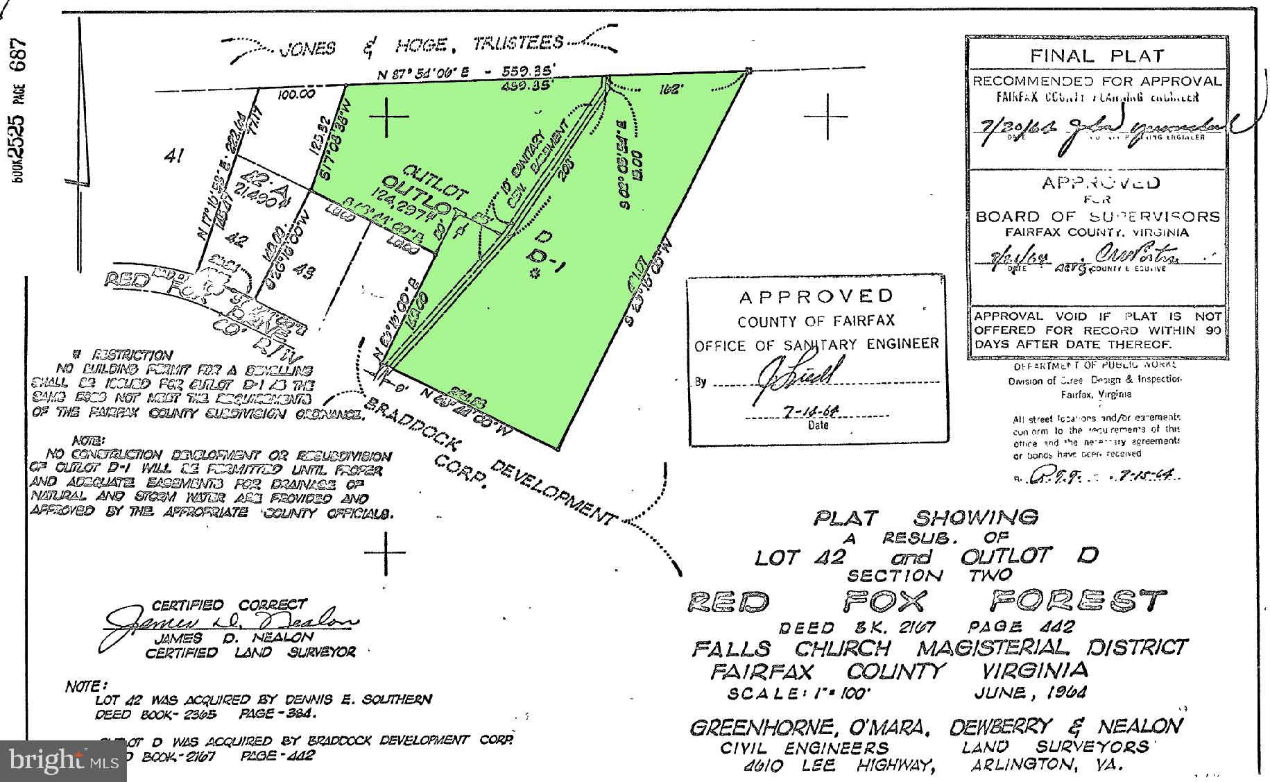 Red Fox Drive Annandale, VA 22003 - Photo 9 of 15 Record Plat