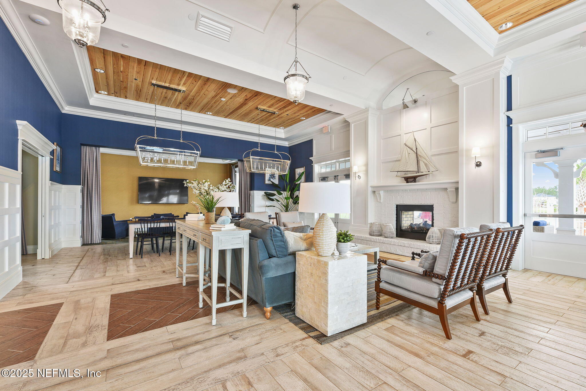 87 Whirlwind Place St. Augustine, FL 32095 - Photo 34 of 44 a view of a livingroom with furniture and a fireplace