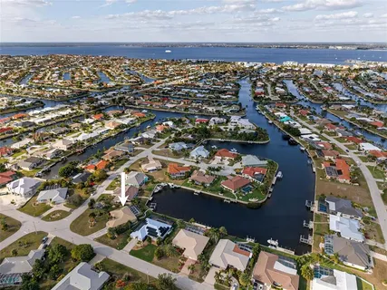 an aerial view of a city