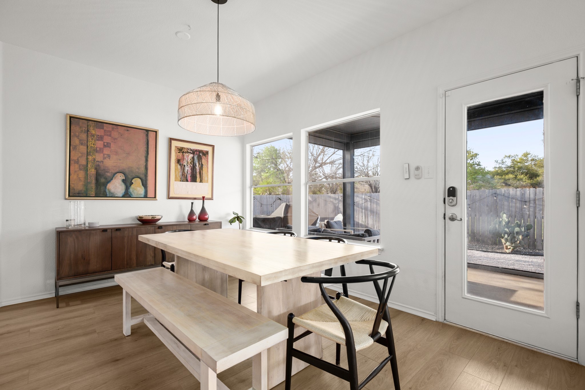 4523 Ramies Run Austin, TX 78749 - Photo 22 of 30 Dining space with light wood finished floors and baseboards
