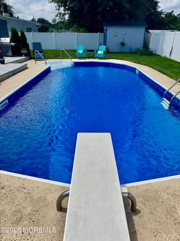 a view of outdoor space with seating area