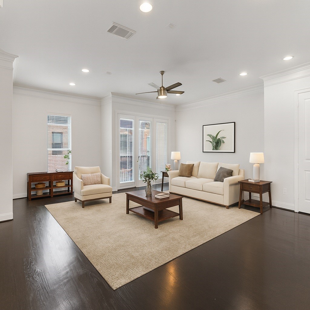 1525 Johnson Street Houston, TX 77007 - Photo 12 of 26 a living room with furniture and a couch