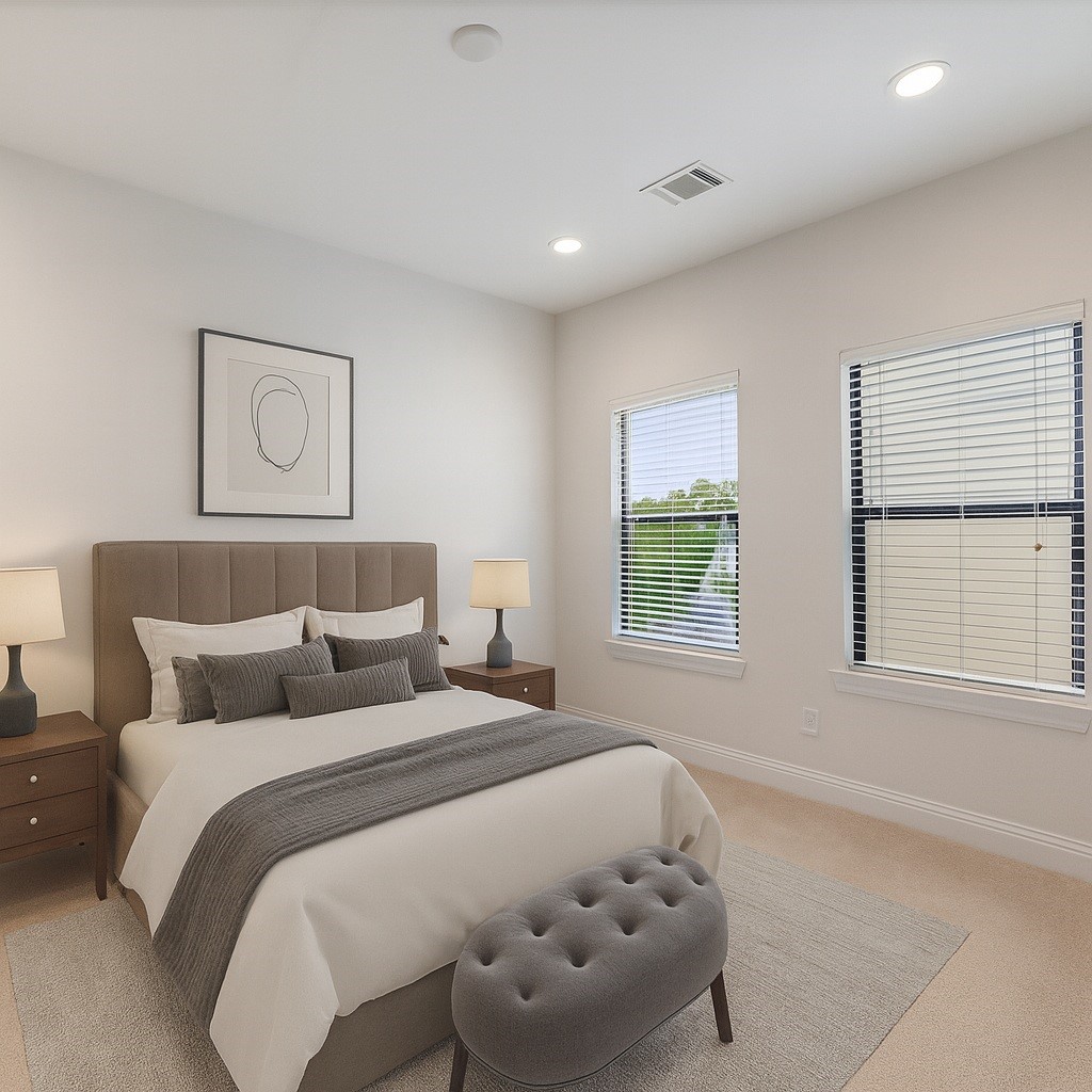 1525 Johnson Street Houston, TX 77007 - Photo 21 of 26 a bedroom with bed and window