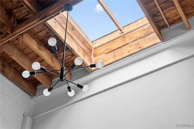 a view of living room with a flat screen tv