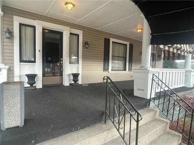 a view of an outdoor space with porch