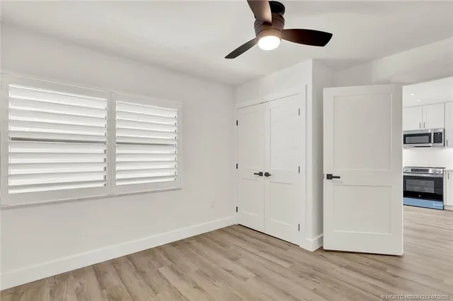 a view of an empty room