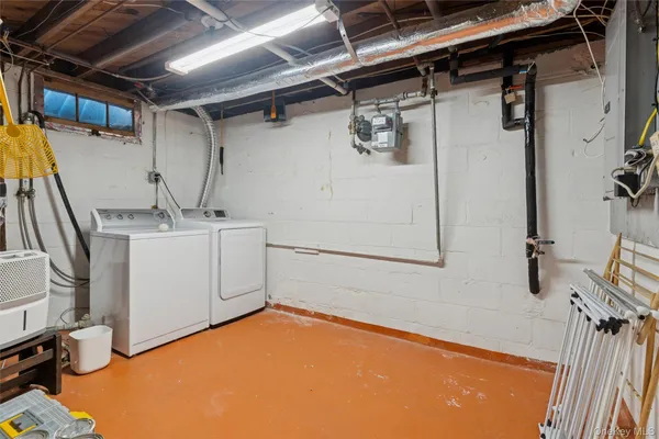 a view of a room with racks