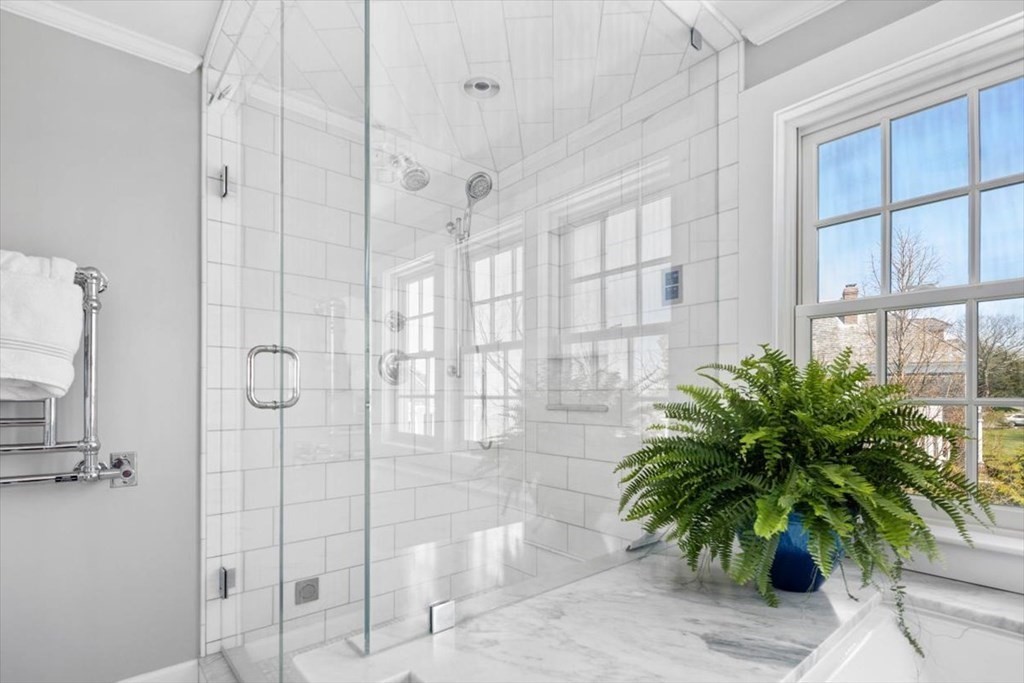 282 King Caesar Road Duxbury, MA 02332 - Photo 19 of 38 a bathroom with a potted plant and a shower