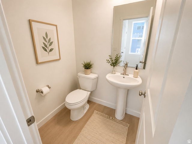 11014 South Lake Run Road, Unit 146 South Jordan, UT 84009 - Photo 8 of 22 Pedestal sink featuring a single-hole faucet with brushed nickel finish