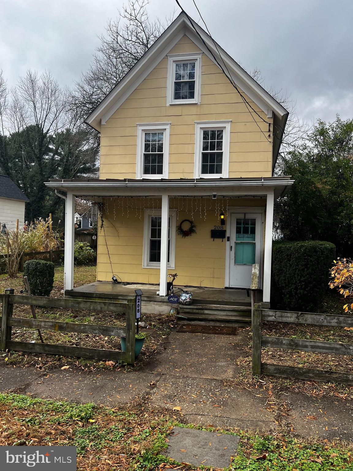 a front view of a house