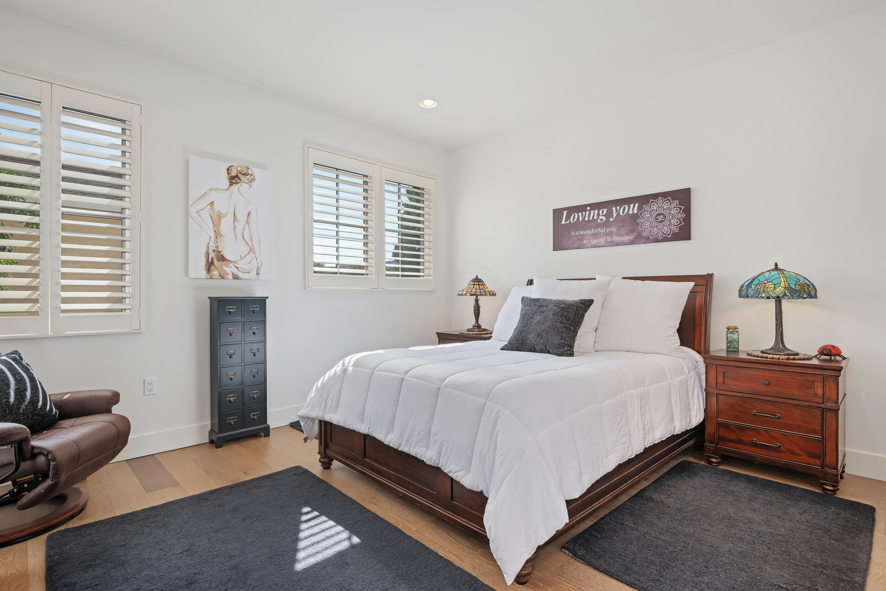 3726 State Street, Unit 203 Santa Barbara, CA 93105 - Photo 4 of 30 a bed room with a bed and furniture