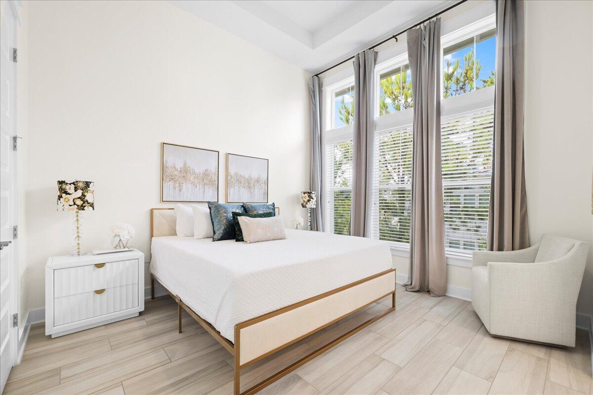 73 Dune Comet Lane, Unit B Inlet Beach, FL 32461 - Photo 7 of 25 a bedroom with a large bed and a window