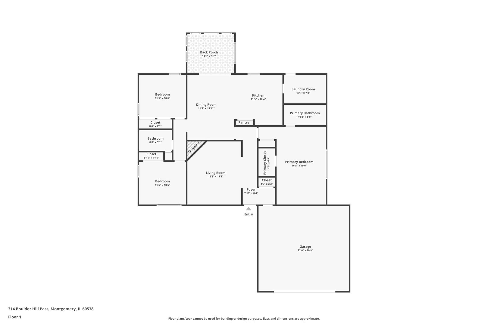 314 Boulder Hill Pass Montgomery, IL 60538 - Photo 19 of 19 a picture of floor plan