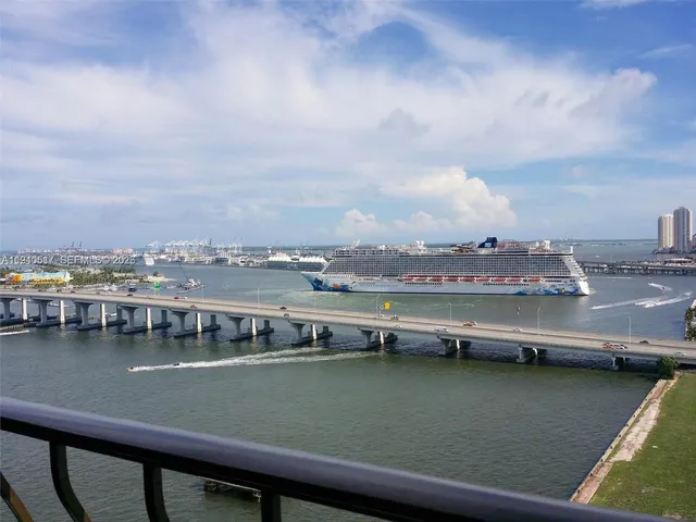 a view of a city with tall buildings