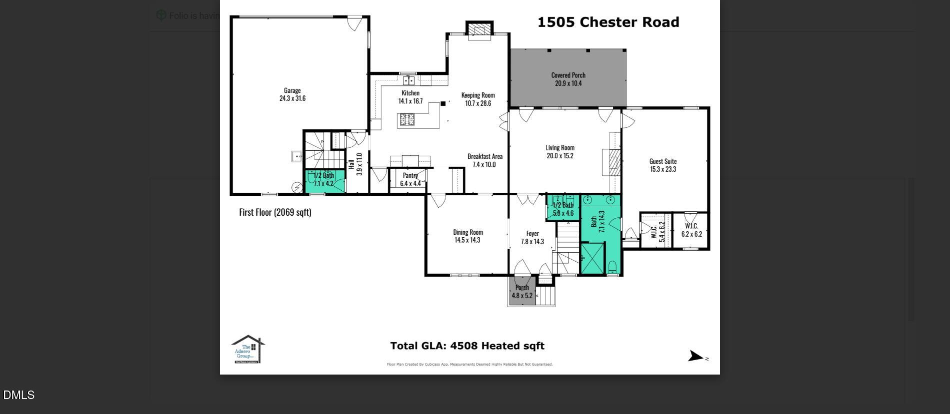 1505 Chester Road Raleigh, NC 27608 - Photo 28 of 80 1505 Chester Raleigh Flr Pln jpeg