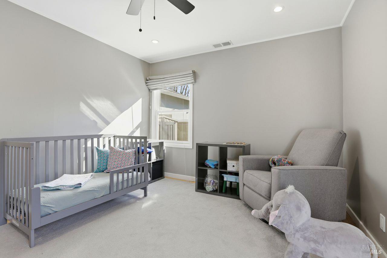 41 Bretano Way Greenbrae, CA 94904 - Photo 16 of 28 Second bedroom for baby or home office..quiet and serene with plenty of light.