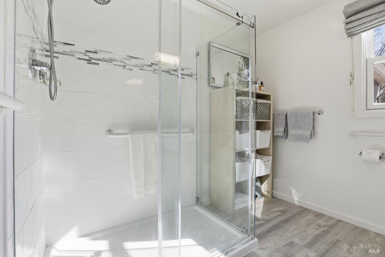 41 Bretano Way Greenbrae, CA 94904 - Photo 19 of 28 Updated bathroom with unique tile design.