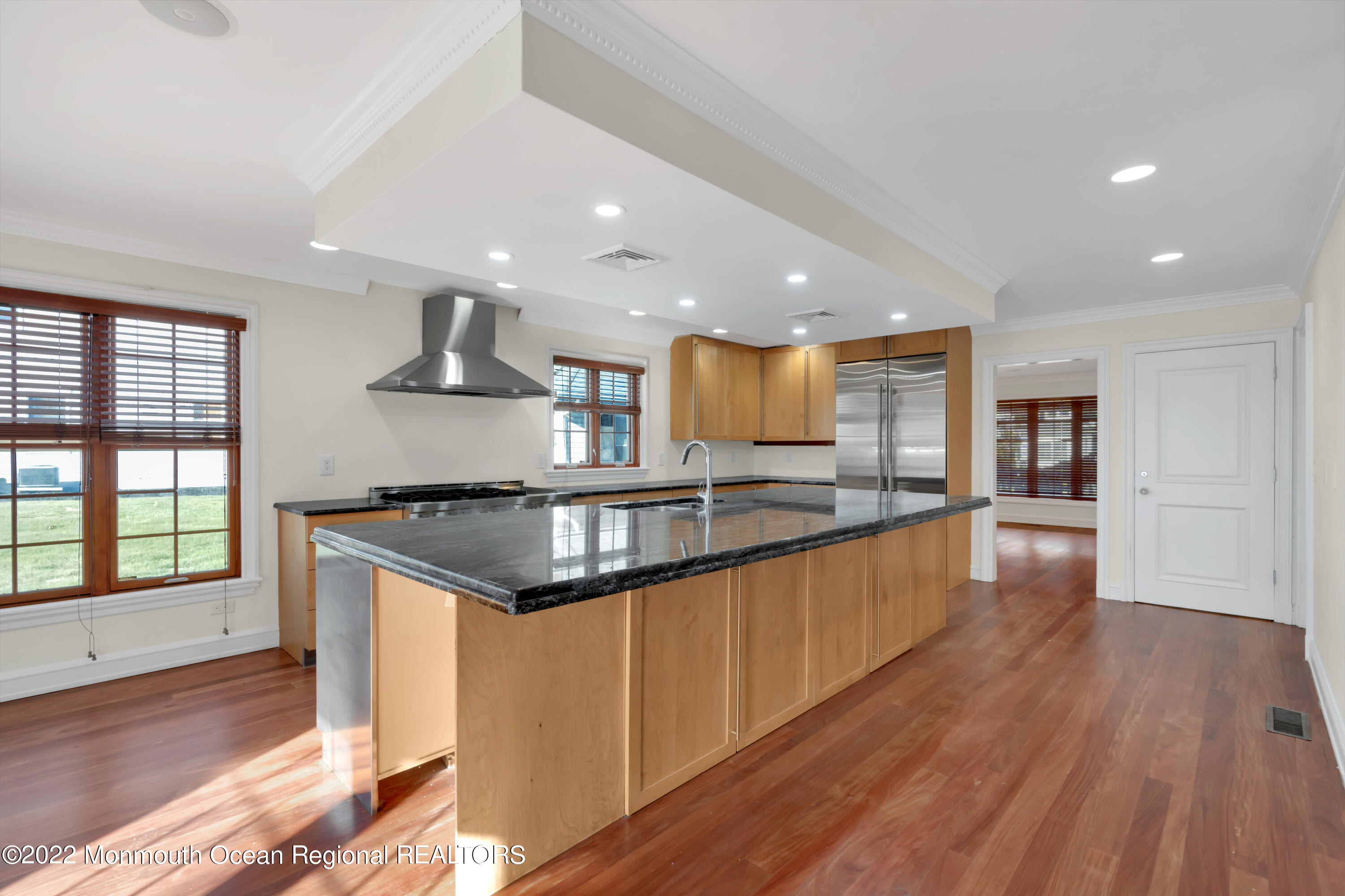 511 Passaic Avenue Spring Lake, NJ 07762 - Photo 28 of 105 a large kitchen with stainless steel appliances granite countertop a large counter top and a wooden floors