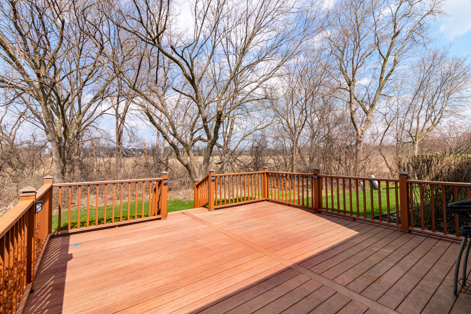 1176 Coldspring Road Elgin, IL 60120 - Photo 18 of 24 a view of backyard with wooden fence and large trees
