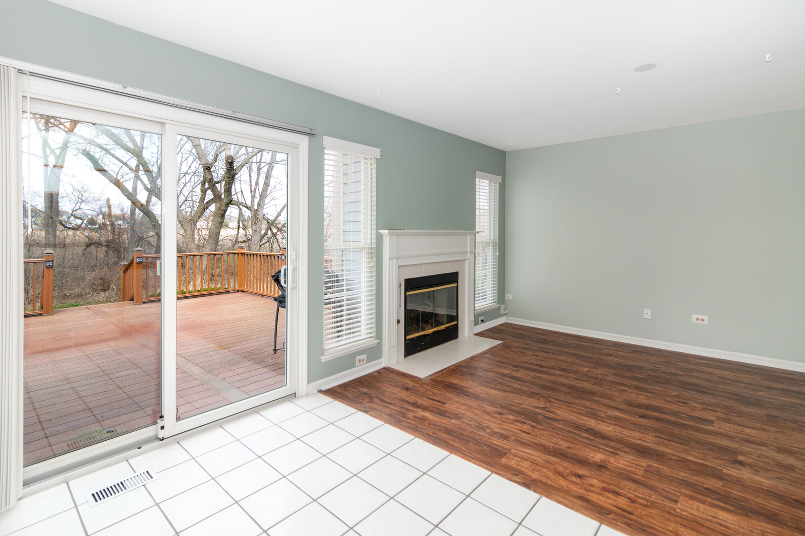 1176 Coldspring Road Elgin, IL 60120 - Photo 8 of 24 a view of a livingroom with wooden floor and a fireplace